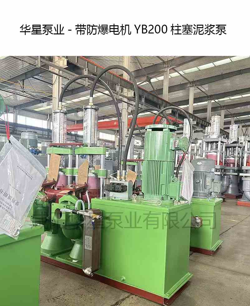帶防爆電機YB200柱塞泥漿泵-華星泵業-產品圖片